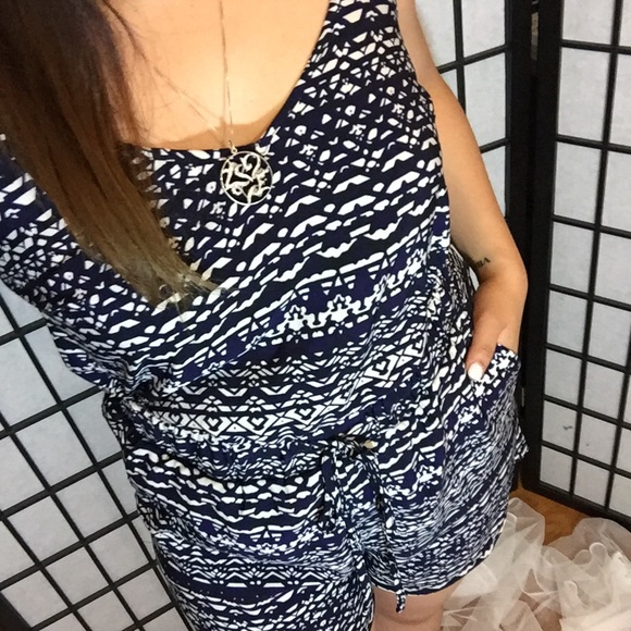 Blue Romper (printed) - Picture 2 of 2