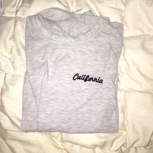 Grey Brandy Melville short sleeved top