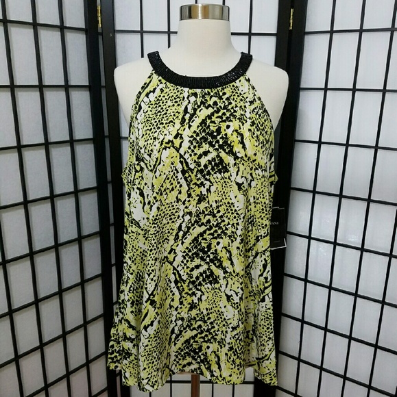 Alfani- Animal Print Top