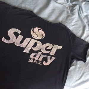 Superdry Tokyo Distressed Cropped Pocket Tank