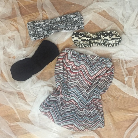 Set of 4- 1 tube top & 3 bandeau
