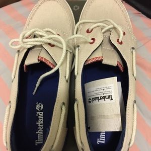 Timberland woman canvas boat shoes