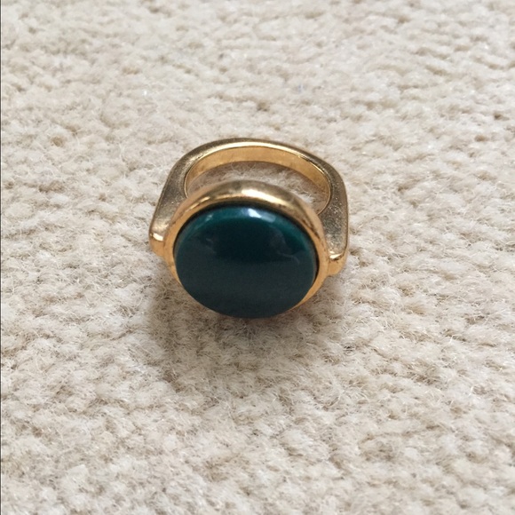 Green stone statement ring