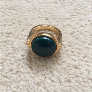 Green stone statement ring