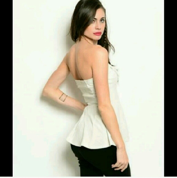 Strapless bow shirt - Picture 2 of 2