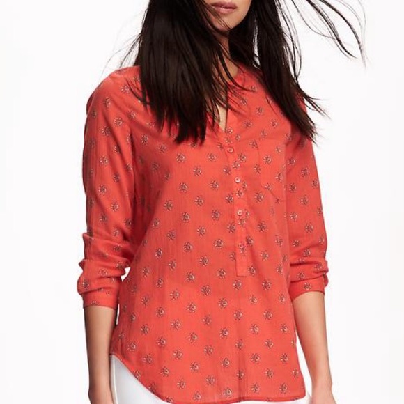 Crinkle gauze tunic