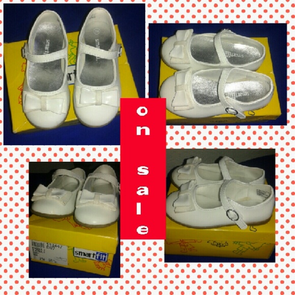 White super cute toddler girls shoes size7 1/2