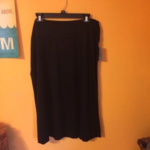 Long black skirt