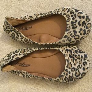 Leopard print flats