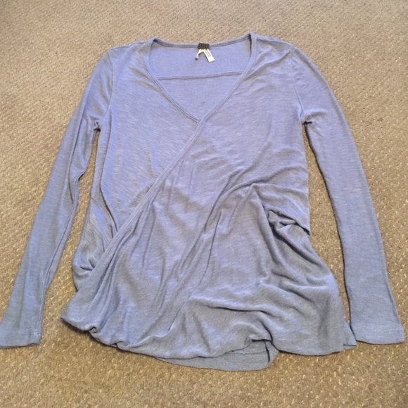 Free People wrap/crossover sweater