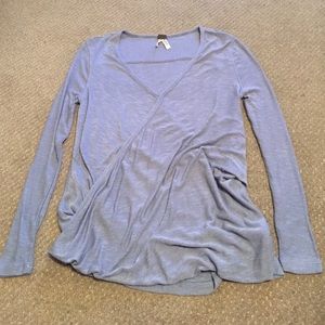 Free People wrap/crossover sweater