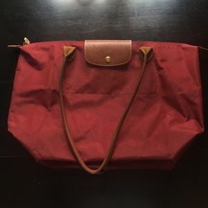 Longchamp Large Tote Bag Garnet