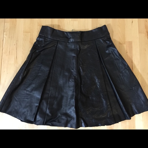 Reformation Pebble Leather Skirt