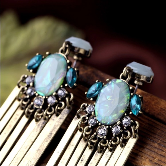 Fringe Statement Earrings - Picture 4 of 4