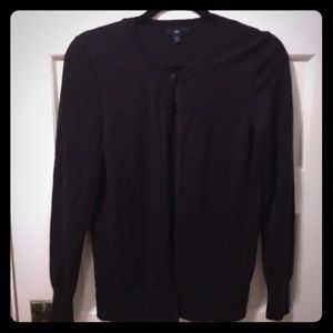 Gap black merino wool cardigan