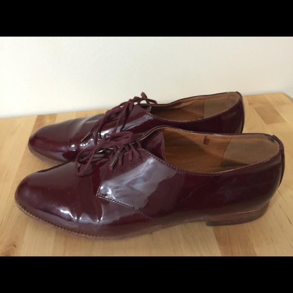 Madewell patent leather oxfords