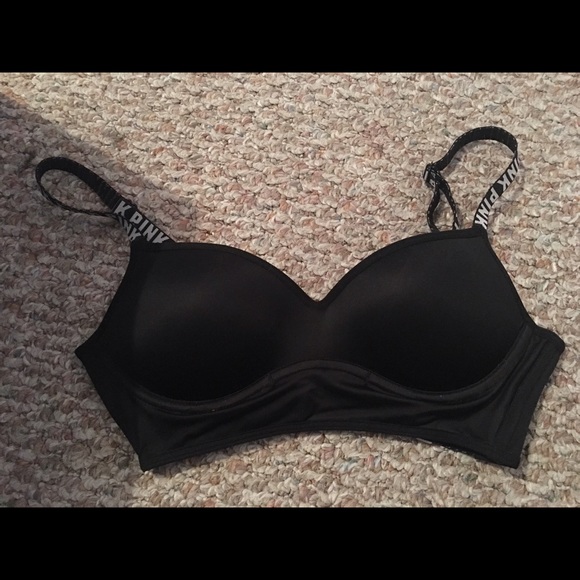 VS PINK black caged bralette