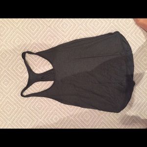 Gray lulu lemon racer back work out top
