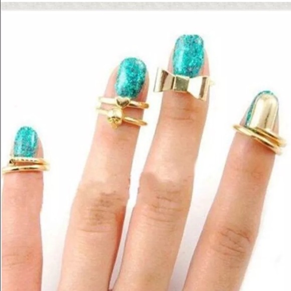 TIP RINGS for your fingers (gold tone) picture ☝️ - Picture 2 of 3
