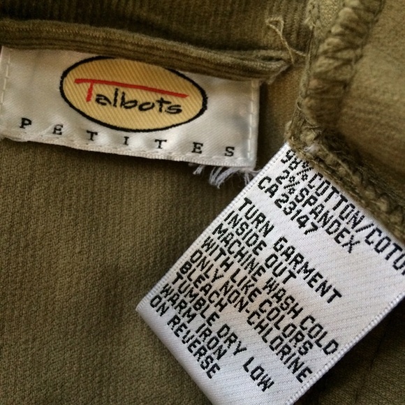 ✨SALE✨Talbots Petite Small Stretch Corduroy Jacket - Picture 4 of 4