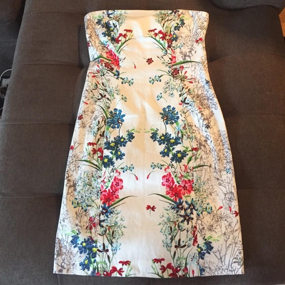 Zara strapless dress.