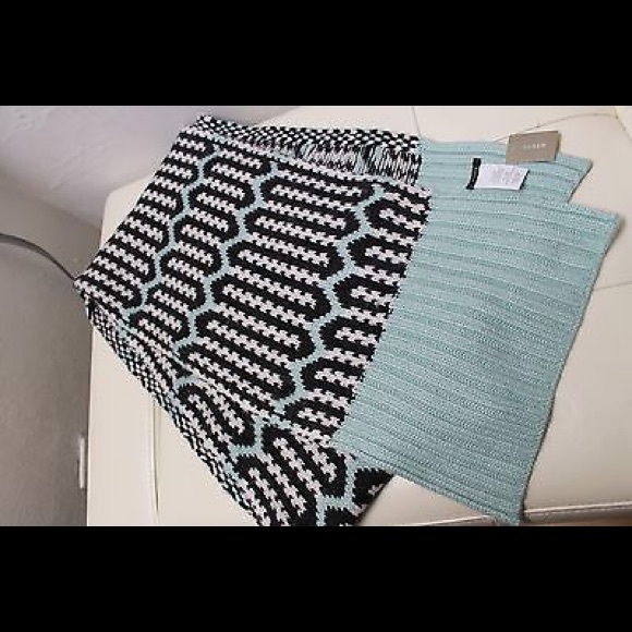 J.Crew Float Stitch Scarf in Antique Mint One Size