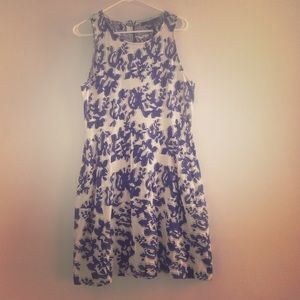 Blue and white BCBG dress