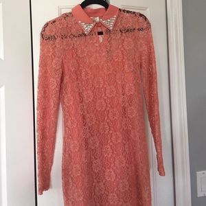 Lace long sleeve dress