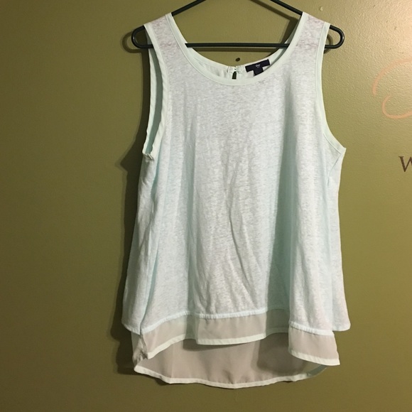 Set of cute tanks with split back detail