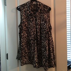 Leopard print blouse