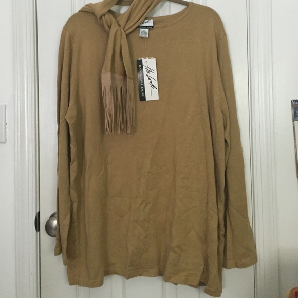 A Randolph Duke sweater with scarf