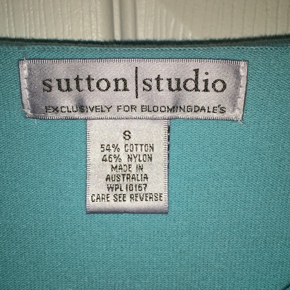 Sutton Studio top...beautiful soft turquoise color - Picture 3 of 4