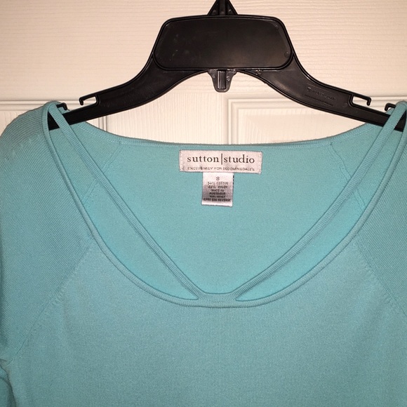 Sutton Studio top...beautiful soft turquoise color - Picture 2 of 4