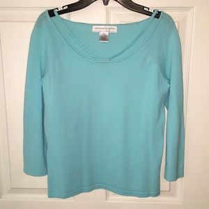 Sutton Studio top...beautiful soft turquoise color