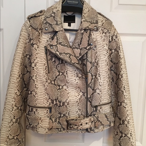 Python Moto Leather jacket