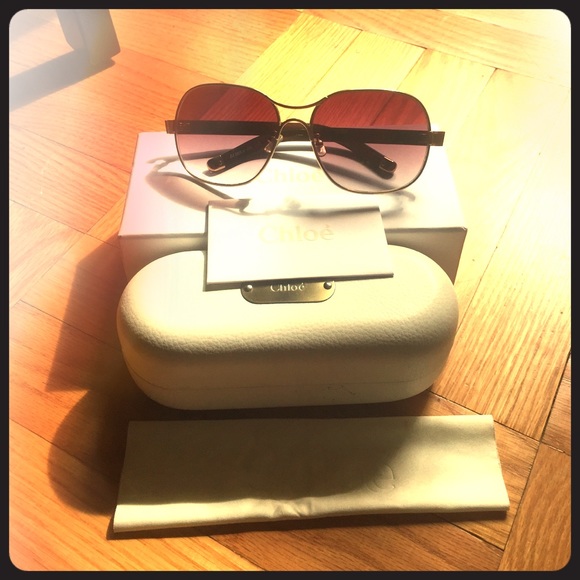 Chloe aviator sunglasses.