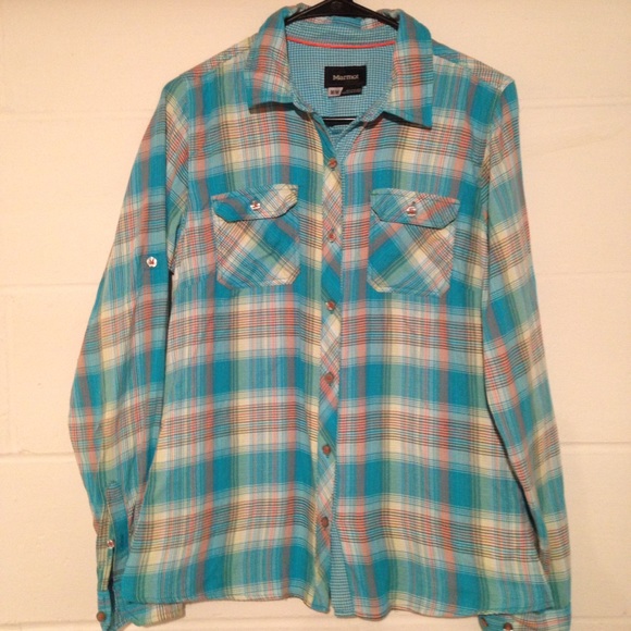 Marmot Tops - Marmot plaid flannel