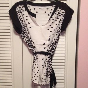 Waist tie top