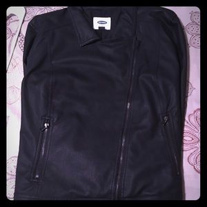 Old Navy Leather Jacket Size XXL