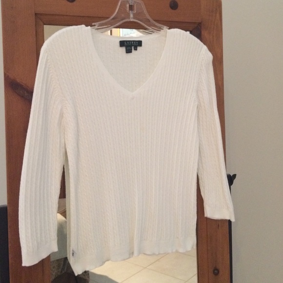 Laruren Ralph Lauren white sweater