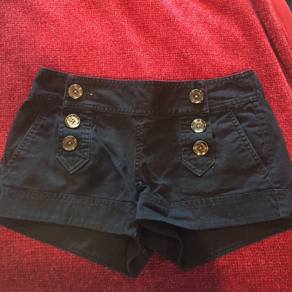 Black denim shorts!