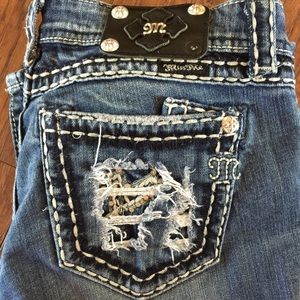 Distressed Miss Me jeans