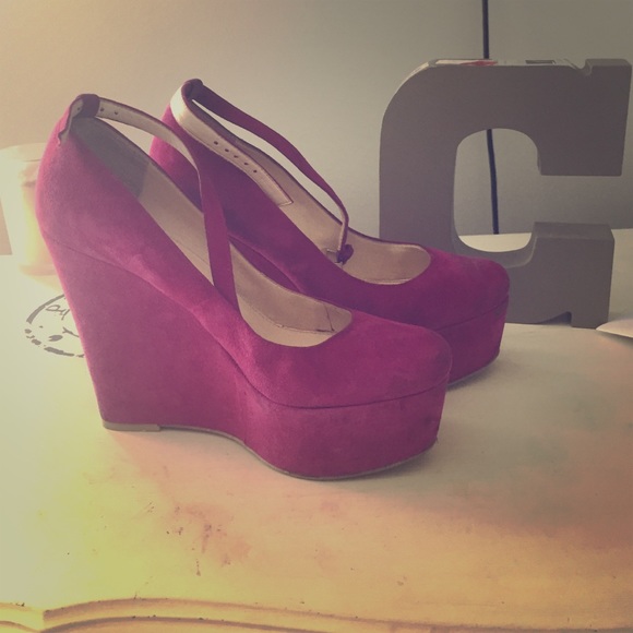 Pink Nine West a Wedges