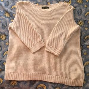 Polo Ralph Lauren white crop sleeve 1x sweater