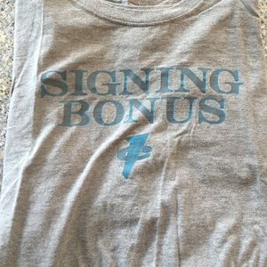 Nike grey signing bonus shirt xl