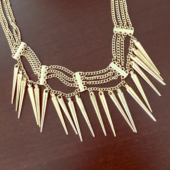 Gold Spike Necklace