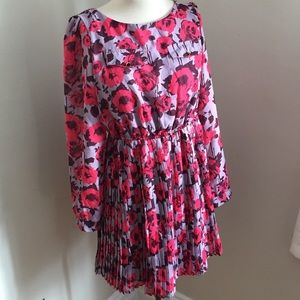 Rose print dress