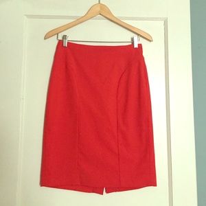 Orange BR pencil skirt