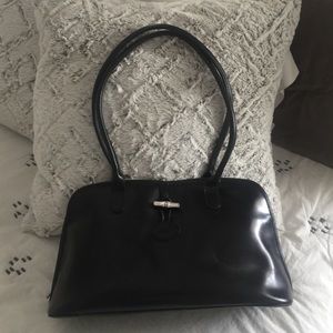 Vintage leather Longchamp bag!