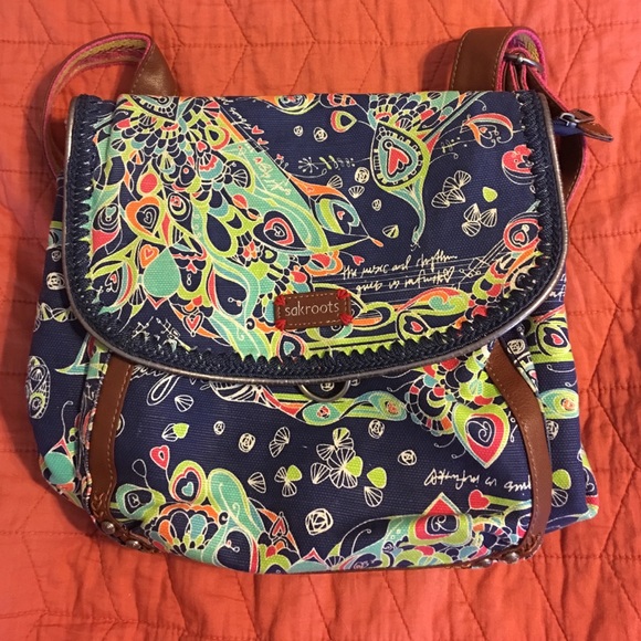 Sakroots convertible back pack/ cross over bag